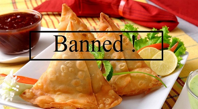 samosa banned inmarathi