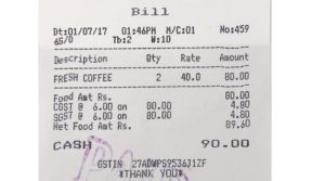 GST bill real or fake.marathipizza1