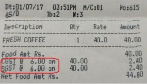 GST bill real or fake.marathipizza2