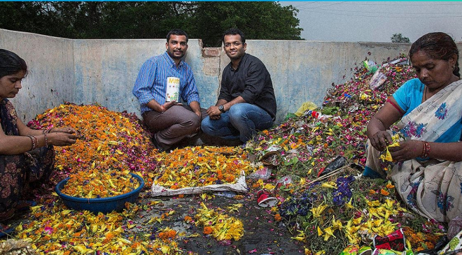 Flower garbage business InMarathi