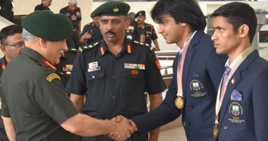 Neeraj Chopra in Army INMarathi